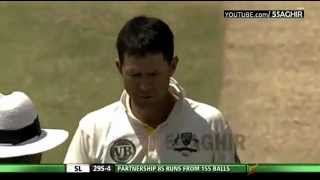 Ricky Ponting Bowling N Sledging Sri Lanka v Australia 3rd Test Day 3 [upl. by Aharon178]