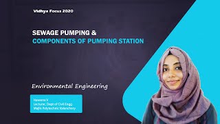 SEWAGE PUMPING amp COMPONENTS OF PUMPING STATION PART 43ENVIRONMENTAL ENGINEERING [upl. by Colp]