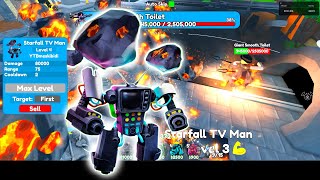 Starfall TV Man a powerful unit worth owning  Toilet Tower Defense [upl. by Kaye]