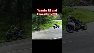 Yamaha R3 and Kawasaki zx25R marilaqueride marilaque everyone subscribers [upl. by Madriene959]