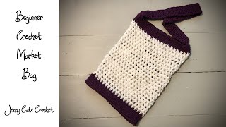 Beginner Crochet Market Bag  Body Rounds 1 amp 2 [upl. by Anurb553]