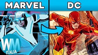 Top 10 SUPEREROI che la MARVEL ha COPIATO dalla DC [upl. by Adiol]