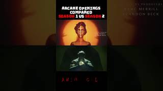 Arcanes Openings FaceOff Season 1 vs Season 2  Anime Cult  arcaneseason2 arcane [upl. by Aimerej]