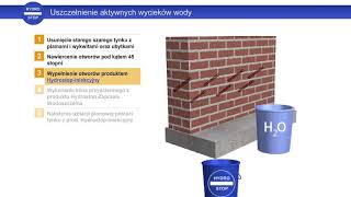 HYDROSTOP 05  Uszczelnienie ścian murowanych od wilgoci kapilarnej iniekcja grawitacyjna [upl. by Saideman]