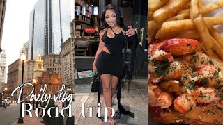 Daily Life Vlog Visiting Boston Family amp My New Dog  AaliyahJay [upl. by Denni24]