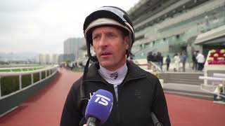 HKIR Hugh Bowman on Sha Tin rides [upl. by Borroff]