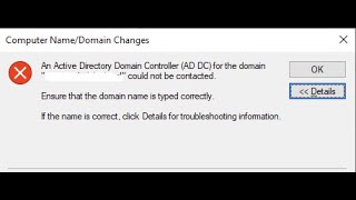 修正：ドメインのActive Directoryドメインコントローラーに接続できませんでした [upl. by Htiekal]