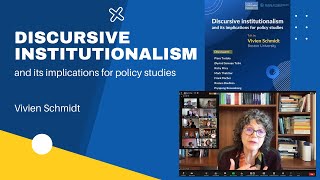 Discursive institutionalism by Vivien Schmidt [upl. by Lillis]