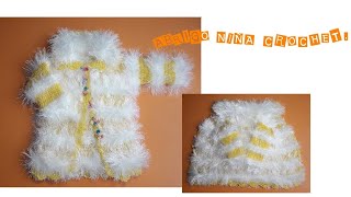 Abrigo niña crochet muy fácil Parte 1 de 2 Paso a paso [upl. by Alieka]