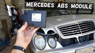 MERCEDES W208 ABS MODULE REMOVAL REPLACEMENT CLK200 CLK230 CLK 320 CLK430 [upl. by Nered]