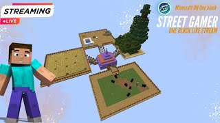 StreetGamer 👑👑 is live going to end Oneblock 😄😄  minecraft live [upl. by Meill873]