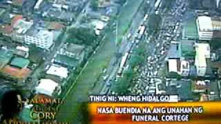 Cory Aquino Funeral March Video August 5 2009 Part 1 [upl. by Lodovico]