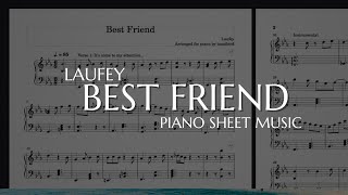 Laufey  Best Friend sheets for solo piano [upl. by Nirrac598]