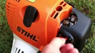 Stihl Fs90r Cold Start and Review [upl. by Iderf]