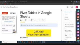 Pivot Tables in Google Sheets GSP1065 lab short solution  googlecloudarcade gcp cloudcomputing [upl. by Leifer285]