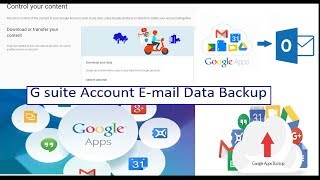 How to Take G suite Account Emails Data Backup English version [upl. by Lenrow]