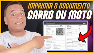 Como imprimir o documento do veiculo 2023 pelo Pc [upl. by Raymund542]