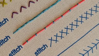 Embroidery tutorial Couching stitch 🪡 [upl. by Stanzel]