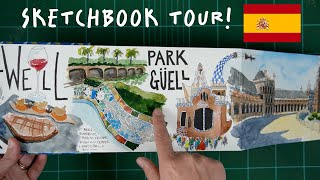 🇪🇸 Sketching SPAIN 2024 Travel Sketchbook Tour 🇪🇸 [upl. by Ahsam]