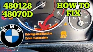 BMW Driving Stabilisation Drive Moderately 480128 48070D Steering Angle Implausible DSC [upl. by Eva]