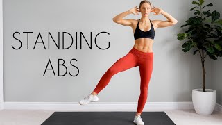 10 min STANDING ABS Workout Intense amp No Equipment [upl. by Silloh]