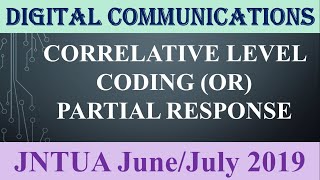 CORRELATIVE LEVEL CODING OR PARTIAL RESPONSEJNTUA JuneJuly 2019 [upl. by Pelpel]