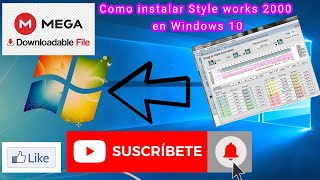 COMO INSTALAR EL PROGRAMA STYLE WORKS 2000 EN WINDOWS 10 JOSSTORERITMOS DESCARGA VIA MEGA [upl. by Aerdnwahs42]