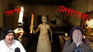 REACTING TO DAZ GAMES PLAY GRANDMOTHER HORROR GAME THIS GAVE ME ANXIETY [upl. by Neenaj23]