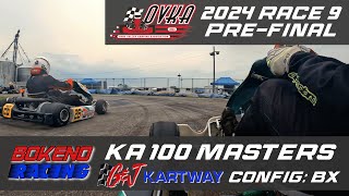 OVKA 2024  Race 9  PreFinal  GampJ Kartway BX  KA100 Masters  Bokeno Racing  Ethan Onboard [upl. by Asilim]