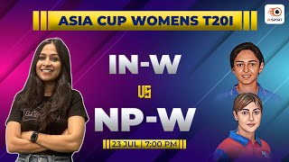 INW vs NPW Dream11 Prediction  INW vs NPW Match Prediction  Womens Asia Cup T20I 2024 [upl. by Haiel]