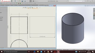 Aprendiendo a utilizar SolidWorks Virola Cilíndrica ejercicio1 Chapa Metalica [upl. by Liscomb160]