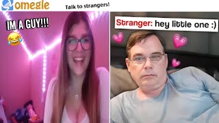 Girl Voice Trolling Creeps On Omegle PT8 Funny Moments [upl. by Brander]