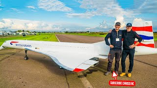 WORLDS LARGEST RC MODEL 149KG 10METERS CONCORDE WITH 4x JET TURBINES [upl. by Sirred]