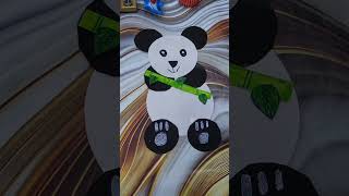 How to Make a Paper Panda  DIY Panda shorts panda papercraft craftideas trending [upl. by Consuela]