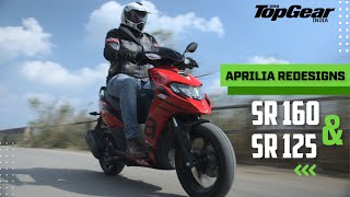 Aprilia redesigns SR 160 and SR 125  First ride  BBC TopGear India [upl. by Ettesoj]