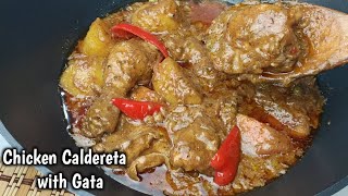 Calderetang Manok with Gata by mhelchoice Madiskarteng Nanay [upl. by Dasa580]