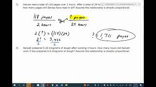 QR 2  Solve proportions word problems [upl. by Anirtak]