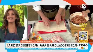 Arrollado de huaso Camila chef explica preparación casera Tu Día Canal 13 [upl. by Aleemaj]