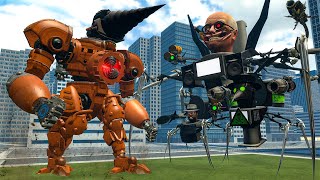 NEW TITAN DRILL MAN VS ALL SKIBIDI TOILET BOSSES Who Is Stronger In Garrys Mod [upl. by Adlin]