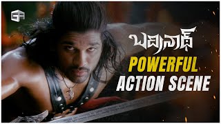 Badrinath Telugu Movie  Powerful Action Scene  Allu Arjun Tamannaah  VV Vinayak [upl. by Nitz]