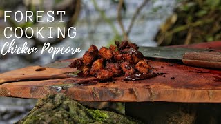 Cooking in Forest  Chicken Popcorn  Crispy Fried Chicken [upl. by Llerod]