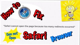 How to Fix Safari Browser cannot Open Not Loading the Page YouTube [upl. by Etra]