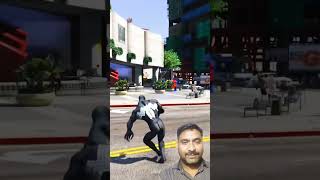 GTA 5 VENOM HIGH ALTITUDE JUMP shorts spiderman venom shortsfeed [upl. by Amairam]