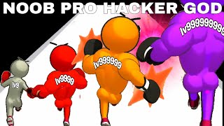 NOOB VS PRO VS HACKER VS GOD in Level Up Runner [upl. by Murtagh521]