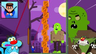 Oggy And Jack try to Max Level in MR BULLET Game 😱 Oggy Game  All Levels [upl. by Ardyce]