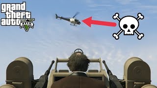 GTA V  VOM FEVER ANTI  AIRCRAFT TRAILER VS COPS CHOPPERS 😈 [upl. by Einnaffit]