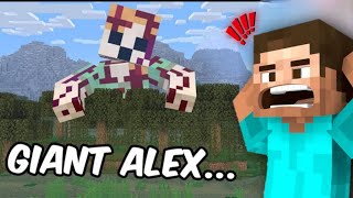 Scary Minecraft Myths Thatar Actually Real  Giant Alex Mystery [upl. by Nomrac430]