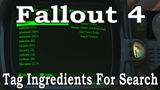 Fallout 4 Tagging Ingredients For Search [upl. by Carina]