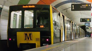 Tyne amp Wear Metro Metrocars 4030 and 4016 at Haymarket [upl. by Edrei]