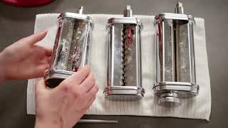 How to Clean the 3 Piece Pasta Roller and Cutter Set KitchenAid [upl. by Aical764]